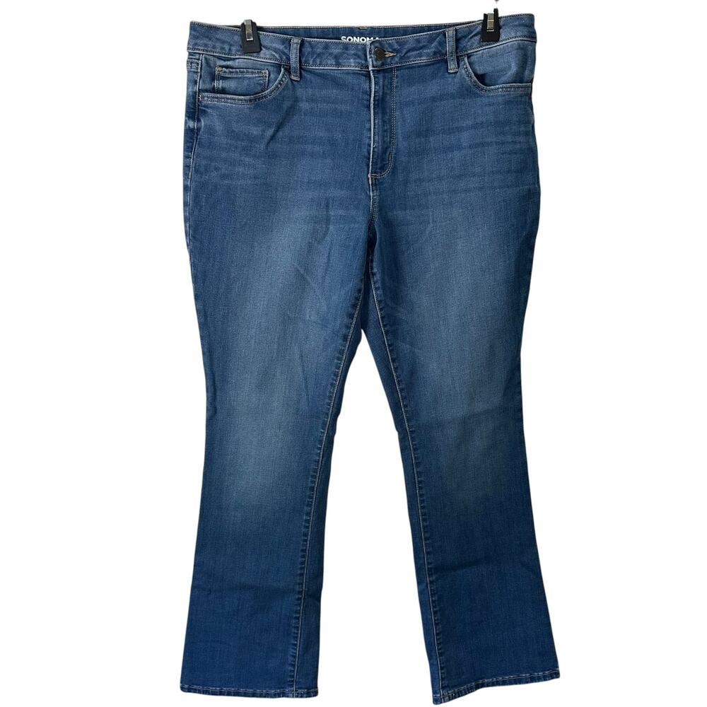 Sonoma Khols Medium Wash Bootcut Jean Size 18